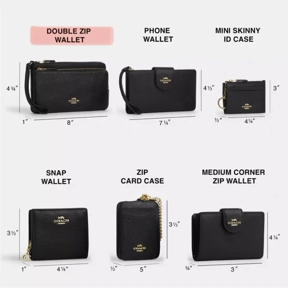 Coach Double Zip Wallet in Signature Canvas with Floral Print - Picture 12 of 12